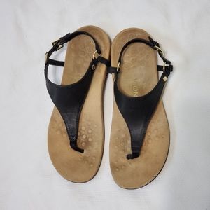 Vionic Black and Tan Women's Sandals
